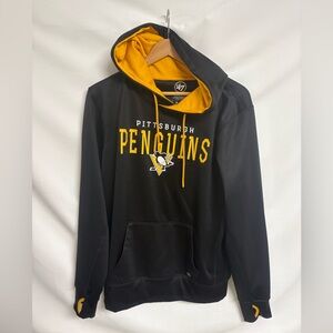 47 Pittsburgh Penguins Black and Gold Crewneck Hoodie